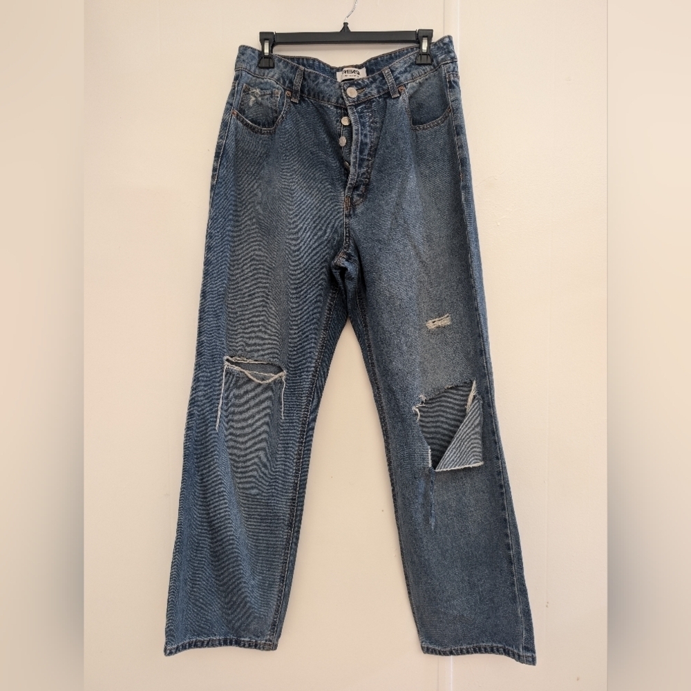 RSQ Blue High Rise Straight Leg Women's Pants